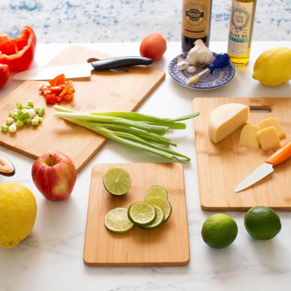 Premium Cutting Board Set – Large Wooden Chopping Boards with Handle | Flexible, Durable Kitchen Cutting Boards – Must-Have Kitchenware & Accessories - Image 2